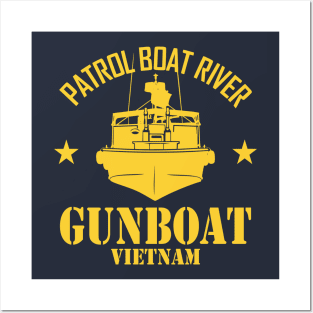 Patrol Boat River PBR - Gunboat Vietnam Posters and Art